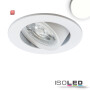 ISO114888 / LED Einbauleuchte Slim68 MiniAMP weiß, rund, 8W, 24V DC, neutralweiß, dimmbar / 9009377091452