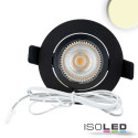ISO114889 / LED Einbauleuchte Slim68 MiniAMP schwarz, rund 8W, 24V DC, warmweiß, dimmbar / 9009377091483