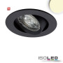 ISO114889 / LED Einbauleuchte Slim68 MiniAMP schwarz, rund 8W, 24V DC, warmweiß, dimmbar / 9009377091483