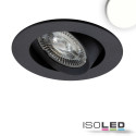 ISO114890 / LED Einbauleuchte Slim68 MiniAMP schwarz, rund, 8W, 24V DC, neutralweiß, dimmbar / 9009377091490