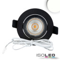 ISO114890 / LED Einbauleuchte Slim68 MiniAMP schwarz, rund, 8W, 24V DC, neutralweiß, dimmbar / 9009377091490