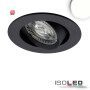 ISO114890 / LED Einbauleuchte Slim68 MiniAMP schwarz, rund, 8W, 24V DC, neutralweiß, dimmbar / 9009377091490
