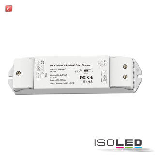 ISO114891 / Sys-Pro Funk/Push/1-10V Input Triac-Dimmer, 230V, 300VA, Phasenan-/Abschnitt wählbar / 9009377092084