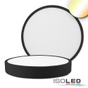 ISO114912 / LED Deckenleuchte PRO schwarz, 30W, rund, 300mm, ColorSwitch 2700K|3000K|4000K, dimmbar / 9009377093043