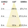 ISO114912 / LED Deckenleuchte PRO schwarz, 30W, rund, 300mm, ColorSwitch 2700K|3000K|4000K, dimmbar / 9009377093043