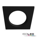ISO114920 / Cover Aluminium quadratisch rückversetzt schwarz für Einbaustrahler Sys-90 / 9009377093302