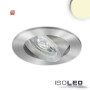 ISO114924 / LED Einbauleuchte Slim68 Alu gebürstet, rund, 9W, warmweiß, dimmbar / 9009377093463