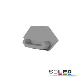 ISO114953 / Endkappe E204 für LED Fliesenprofil Ausseneck, 1STK / 9009377094156