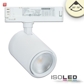 ISO114974 / 3-PH Schienen-Strahler fokussierbar, 42W, 20°-70°, weiß matt, 3500K, CRI92 / 9009377094712