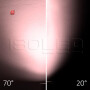 ISO114977 / 3-PH Schienen-Strahler fokussierbar, 34W, 20°-70°, weiß matt, Meat 1900K / 9009377094774