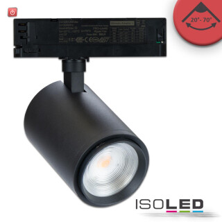 ISO114981 / 3-PH Schienen-Strahler fokussierbar, 34W, 20°-70°, schwarz matt, Meat 1900K / 9009377094859