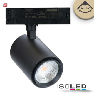 ISO114983 / 3-PH Schienen-Strahler fokussierbar, 34W, 20°-70°, schwarz matt, Fruit 3000K / 9009377094903