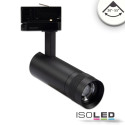 ISO114992 / 3-PH Schienen-Strahler fokussierbar, 8W, 20°-55°, schwarz matt, neutralweiss 4000K / 9009377095108