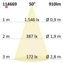 ISO114669 / 3-PH Schienen-Strahler UV-C 270nm, 10W, 50°, schwarz matt / 9009377085192