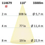 ISO114679 / LED Deckenleuchte PRO weiß, 30W, 300x300mm, ColorSwitch 2700|3000K|4000k, dimmbar / 9009377085420