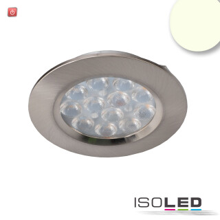 ISO114680 / LED Möbeleinbaustrahler MiniAMP silber, 4W, 60°, 12V DC warmweiß 3000K, dimmbar / 9009377085444