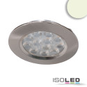 ISO114681 / LED Möbeleinbaustrahler MiniAMP silber, 4W, 60°, 24V DC warmweiß 3000K, dimmbar / 9009377085468