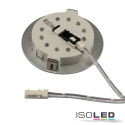 ISO114681 / LED Möbeleinbaustrahler MiniAMP silber, 4W, 60°, 24V DC warmweiß 3000K, dimmbar / 9009377085468