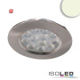 ISO114681 / LED Möbeleinbaustrahler MiniAMP silber, 4W, 60°, 24V DC warmweiß 3000K, dimmbar / 9009377085468