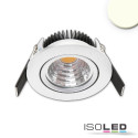 ISO114689 / LED Einbauleuchte 68 MiniAMP alu gebürstet 5W, 24V DC, warmweiß 2700k, dimmbar / 9009377085642