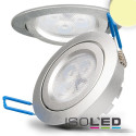 ISO112050 / LED Einbaustrahler, silber, 8W, 72&deg;,...
