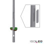 ISO114734 / Flutlichtmast konisch mit Traverse für 2 Fluter, Stahl verzinkt, Höhe über Boden 15m / 9009377086793