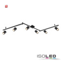 ISO115005 / Deckenstrahler schwarz matt, 6xGU10 Fassung,...