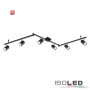 ISO115005 / Deckenstrahler schwarz matt, 6xGU10 Fassung, exkl. Leuchtmittel / 9009377098659