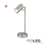 ISO115006 / Tischleuchte nickel matt, mit Schalter, 1xGU10 Fassung, exkl. Leuchtmittel / 9009377098666