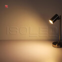 ISO115007 / Tischleuchte schwarz, mit Schalter, 1xGU10 Fassung, exkl. Leuchtmittel / 9009377098673