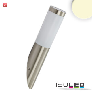 ISO115010 / Wandleuchte Edelstahl, IP44, warmweiß, inkl. E27 LED Leuchtmittel 9W / 9009377098703