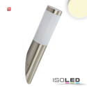 ISO115010 / Wandleuchte Edelstahl, IP44, warmweiß, inkl. E27 LED Leuchtmittel 9W / 9009377098703