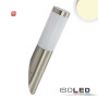 ISO115010 / Wandleuchte Edelstahl, IP44, warmweiß, inkl. E27 LED Leuchtmittel 9W / 9009377098703