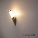 ISO115011 / Wandleuchte Edelstahl, IP44, PIR Bewegungssensor, warmweiß, inkl. E27 LED Leuchtmittel 9W / 9009377098710