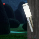 ISO115011 / Wandleuchte Edelstahl, IP44, PIR Bewegungssensor, warmweiß, inkl. E27 LED Leuchtmittel 9W / 9009377098710