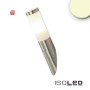 ISO115011 / Wandleuchte Edelstahl, IP44, PIR Bewegungssensor, warmweiß, inkl. E27 LED Leuchtmittel 9W / 9009377098710