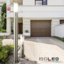 ISO115015 / Pollerleuchte 450 Edelstahl, IP44, PIR Bewegungssensor, warmweiß, inkl. E27 LED Leuchtmittel 9W / 9009377098758