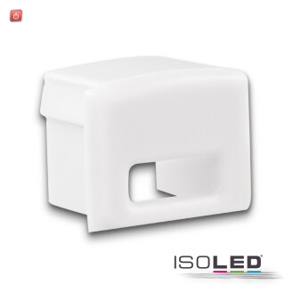 ISO114762 / Endkappe EC78W weiß für Profil PURE12 S mit Kabeldurchführung, 1 STK / 9009377087844