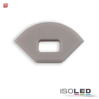 ISO114774 / Endkappe EC88 für Profil CORNER10 SLIM mit Kabeldurchführung, 1 STK / 9009377088049