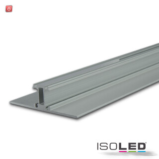 ISO114780 / LED Leuchtenprofil 2SIDE Aluminium pulverbeschichtet silber, 200cm / 9009377088179