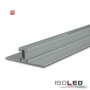 ISO114780 / LED Leuchtenprofil 2SIDE Aluminium pulverbeschichtet silber, 200cm / 9009377088179