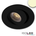 ISO114472 / LED Einbauleuchte MiniAMP schwarz, 3W, 24V DC, warmweiß, dimmbar / 9009377079795