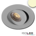 ISO114473 / LED Einbauleuchte MiniAMP alu gebürstet, 3W, 24V DC, warmweiß, dimmbar / 9009377079818