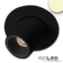 ISO114477 / LED Einbauleuchte Pipe MiniAMP schwarz, 3W, 24V DC, warmweiß, dimmbar / 9009377079948