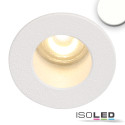 ISO114483 / LED Einbauleuchte MiniAMP weiß, 1W, 24V DC, neutralweiß, rückversetzt, dimmbar / 9009377080142