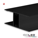 ISO114801 / LED Aufbauleuchtenprofil HIDE DOUBLE Aluminium schwarz RAL 9005, 200cm / 9009377089770
