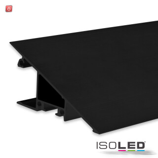 ISO114804 / LED Aufbauleuchtenprofil HIDE TRIANGLE Aluminium schwarz RAL 9005, 200cm / 9009377089718
