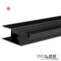 ISO114807 / LED Aufbauleuchtenprofil HIDE ASYNC Aluminium schwarz RAL 9005, 200cm / 9009377089657