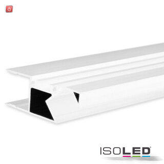 ISO114808 / LED Aufbauleuchtenprofil HIDE ASYNC Aluminium weiß RAL 9003, 200cm / 9009377089633