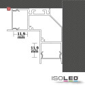 ISO114811 / LED Eckprofil HIDE ANGLE Aluminium weiß RAL 9003, 200cm / 9009377089558